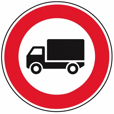306. ceļa zīme „Kravas automobiļiem braukt aizliegts” 306. ceļa zīme „Kravas automobiļiem braukt aizliegts”