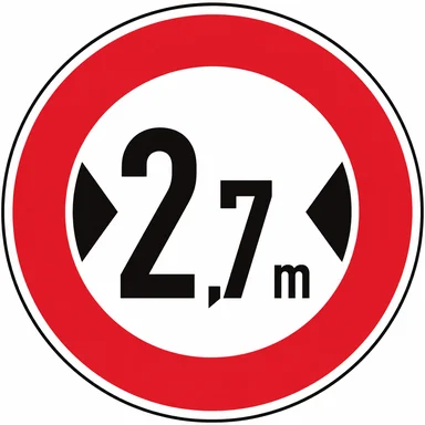 310. ceļa zīme „Platuma ierobežojums” 310. ceļa zīme „Platuma ierobežojums”