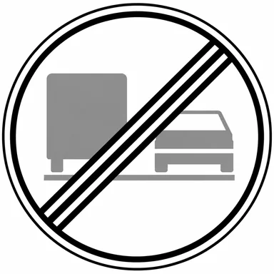 322. ceļa zīme „Kravas automobiļiem apdzīšanas aizliegums beidzas” 322. ceļa zīme „Kravas automobiļiem apdzīšanas aizliegums beidzas”