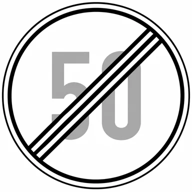 324. ceļa zīme „Maksimālā ātruma ierobežojums beidzas” 324. ceļa zīme „Maksimālā ātruma ierobežojums beidzas”