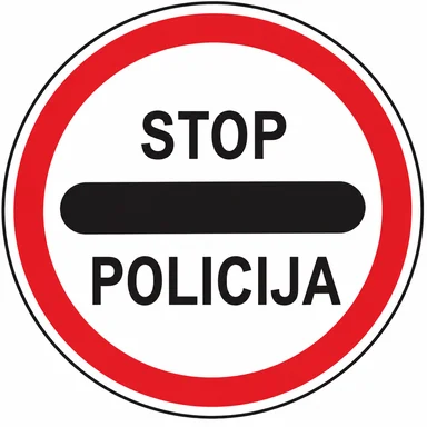 332. ceļa zīme „Policija” 332. ceļa zīme „Policija”