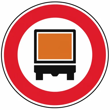 334. ceļa zīme „Transportlīdzekļiem ar bīstamu kravu braukt aizliegts” 334. ceļa zīme „Transportlīdzekļiem ar bīstamu kravu braukt aizliegts”
