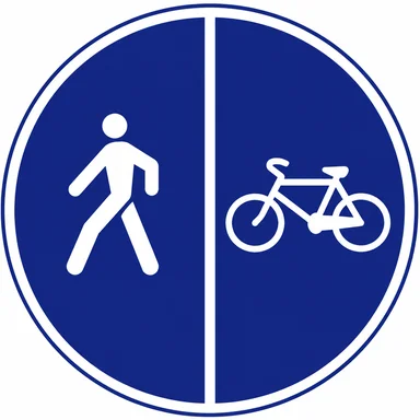 421. ceļa zīme „Gājēju un velosipēdu ceļš” 421. ceļa zīme „Gājēju un velosipēdu ceļš”