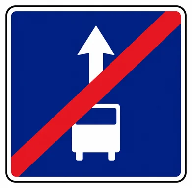 506. ceļa zīme „Joslas pasažieru sabiedriskajiem transportlīdzekļiem beigas” 506. ceļa zīme „Joslas pasažieru sabiedriskajiem transportlīdzekļiem beigas”
