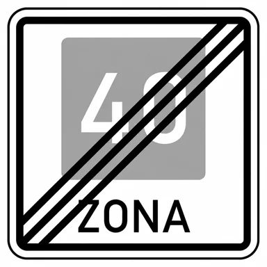 532. ceļa zīme „Ieteicamā ātruma zonas beigas” 532. ceļa zīme „Ieteicamā ātruma zonas beigas”