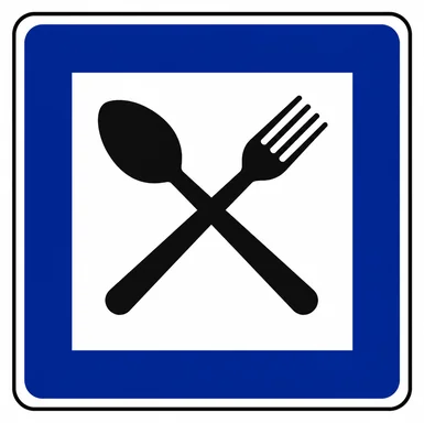 608. ceļa zīme „Restorāns” 608. ceļa zīme „Restorāns”