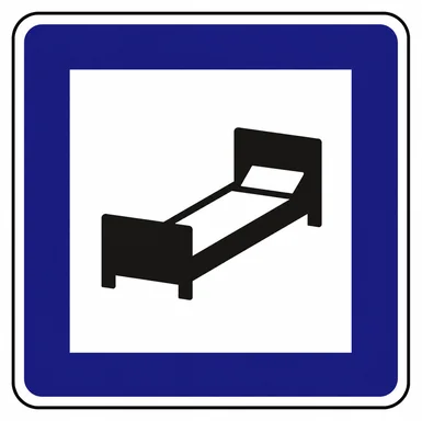 610. ceļa zīme „Viesnīca, motelis vai viesu māja” 610. ceļa zīme „Viesnīca, motelis vai viesu māja”