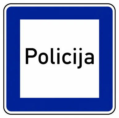 620. ceļa zīme „Policija” 620. ceļa zīme „Policija”