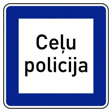 621. ceļa zīme „Ceļu policija” 621. ceļa zīme „Ceļu policija”