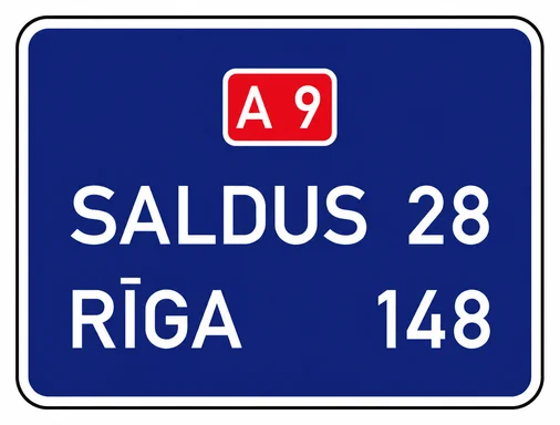 707. ceļa zīme „Attālumu rādītājs” 707. ceļa zīme „Attālumu rādītājs”