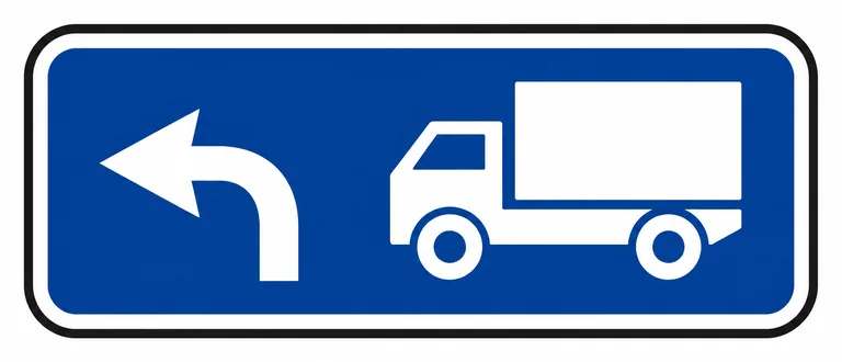 728. ceļa zīme „Kravas automobiļu braukšanas virziens” 728. ceļa zīme „Kravas automobiļu braukšanas virziens”